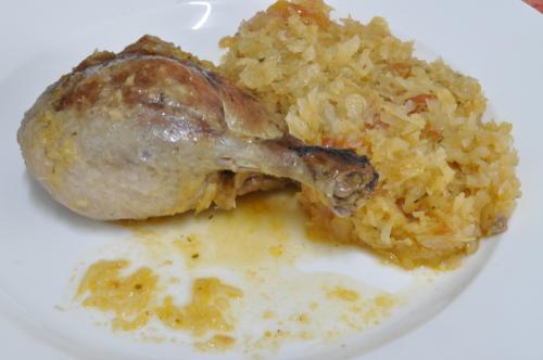 Kachna na hlávkovém zelí  – Snadné recept z Bulharsko kuchyně, hotový za 30 - 45 minut